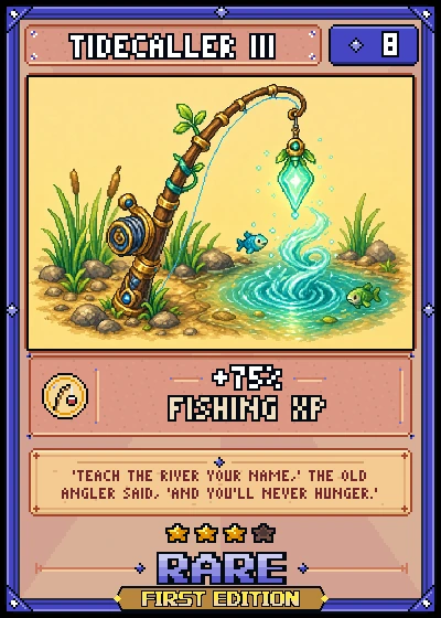 Tidecaller III, a Rare fishing card